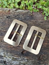 Set Of 2 Original Obsolete Garda Siochana Uniform Belt Buckle Irish Police. 