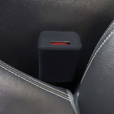 1pc Black Silicone Car Seat