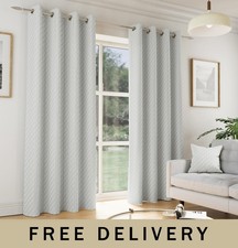Grey 66x72" Eyelet Embossed