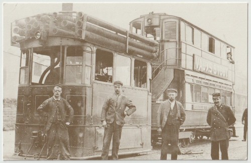 Postcard bradford tramways - bradford,