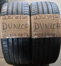 2 X 235 30 20 2353020 DUNLOP OLD DATED PART WORN SUMMER TYRES