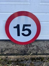 Vintage Road Sign / Speed Sign