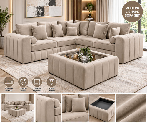 Modern shape corner - l, sofa