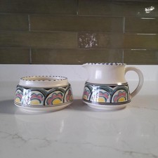 Honiton pottery milk jug and