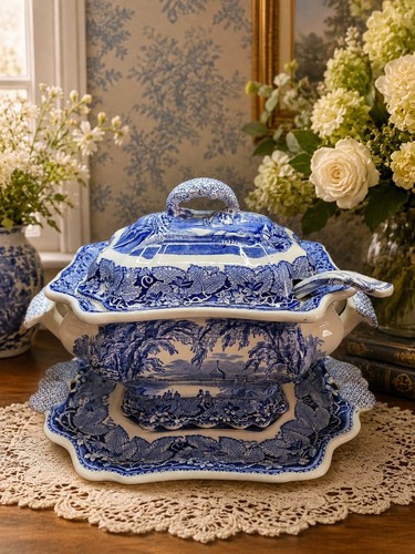 Antique mason vista - antique, blue