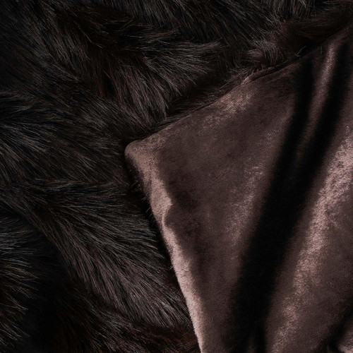 Chocolate brown faux - brown,