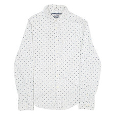 BEN SHERMAN The Beatles And Bugs Shirt Mens Shirt White Long Sleeve S