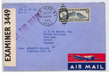USA WW2 Air Mail Cover NY VTM TUXEDO PARK GB Oxford SAS McNaught 1940 YL240