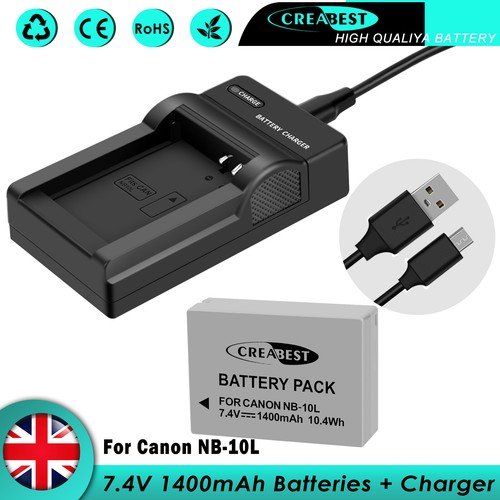 10l battery charger - nb-10l, +