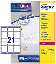 210x Avery Ultragrip Self-Adhesive White Labels L7160 MP7160 (21 x 10 A4)