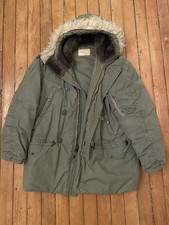 Vintage Military Parka Extreme Cold Weather Type N-3B Large 70s Vtg Jacket
