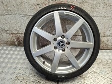 MERCEDES BENZ C CLASS W204 2011 ''18 AMG ALLOY WHEEL DAMAGED TYRE R18 8J ET50