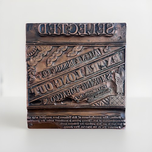 Antique cigar label tobacco - label,