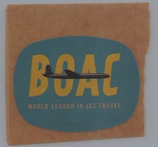 Boac comet airline sticker - boac,