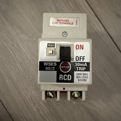 Wylex amp 30ma double pole - 30ma,