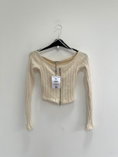 Bershka Crop Top Knitted Knit