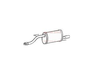 Exhaust rear box for - exhaust, vauxhall