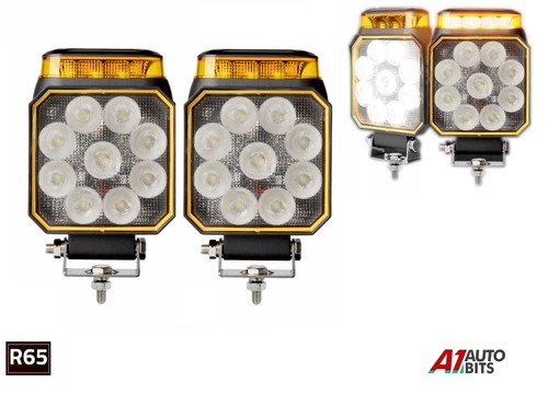 Led work warning light - 2x,