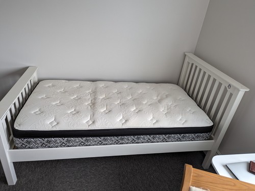 Two white children beds - , with