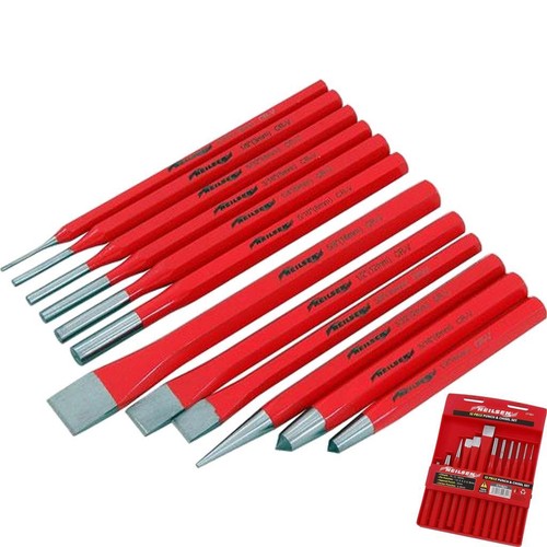 Neilsen 12pc punch chisel - punch, &
