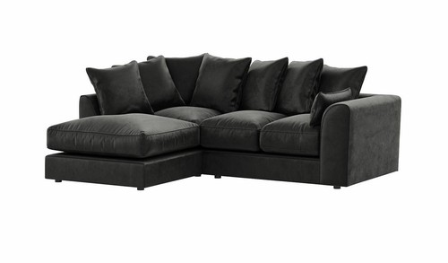 Brooklyn gold corner sofa left - brooklyn,