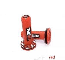 PRO TAPER Handlebar Knobs Motocross Pit Bike Motard Knobs NEON RED