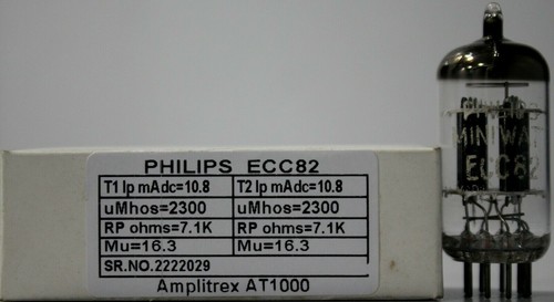 Nos philips ecc82 12au7 - 1x,