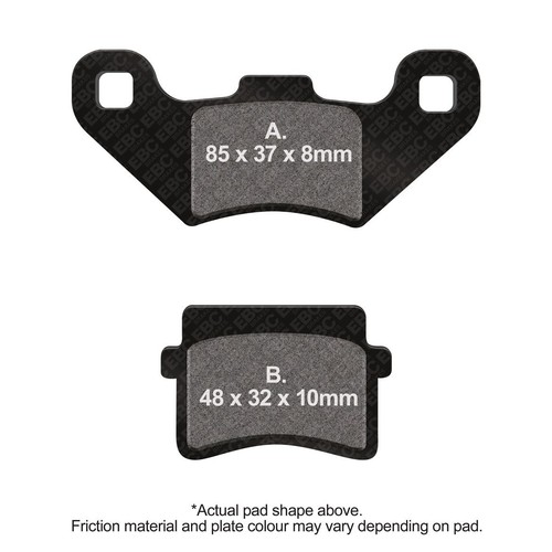 Ebc motorcycle brake pads - ebc, tt
