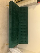 Modern Sofa Bed Velvet Emerald