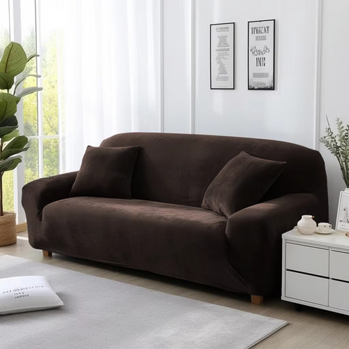 Velvet sofa cover thick - sofa,