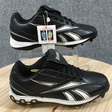 Reebok Shoes Mens 7 Hexride Baseball Cleats Sneakers Black Lace Up Low Top NEW
