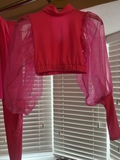 Dance Pink Plain Wear Freestyle Costume