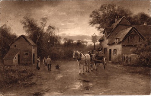 Country scene elmer keene - by,