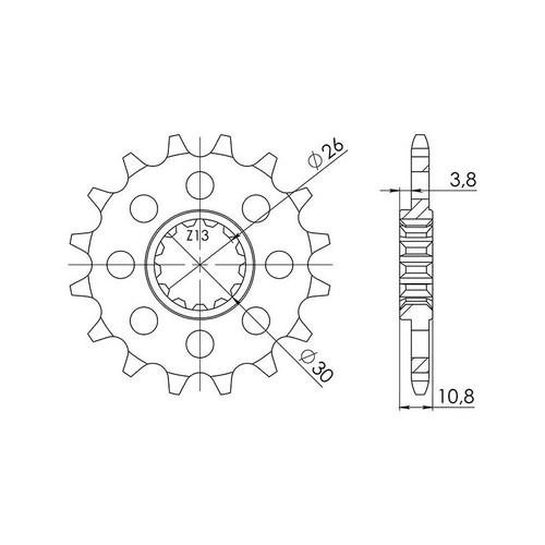 Sgr sprocket p520 d17 - sgr, ac