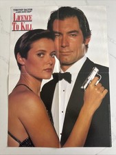 Licence To Kill James Bond - ORIGINAL Video Movie POSTER 1989 FOLDED