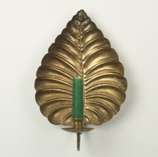 Gold Cheese Plant Leaf Wall Sconce