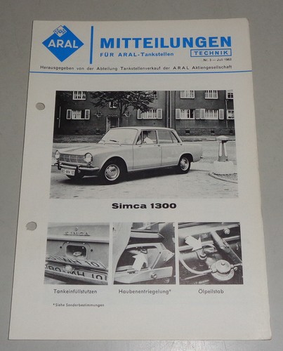 Service message aral simca - service,
