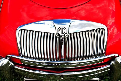 Classic sports car - mg, front