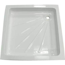 SHOWER TRAY PLASTIC WHITE SQAURE 585mm x 585mm x 100mm  Caravan Motorhome Boat