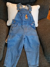 Vntg Pooh Bear Denim Blue