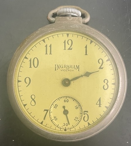 Vintage ingraham pocket - pocket, watch