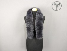 Genuine Fox fur scarf dark