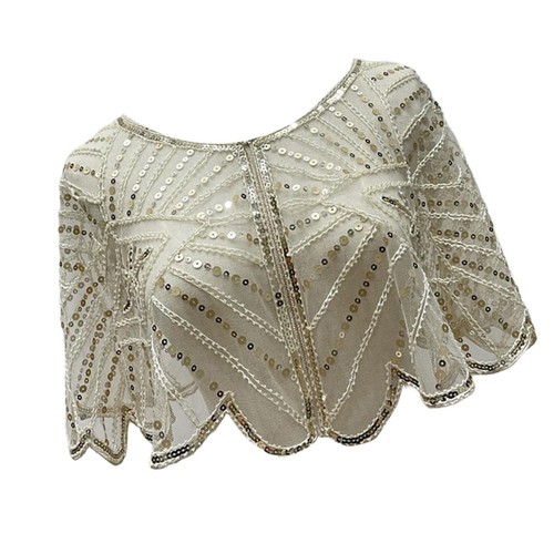 Bridal evening shawl sequins - bridal,