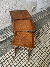 Antique Nest Of 3 Mahogany