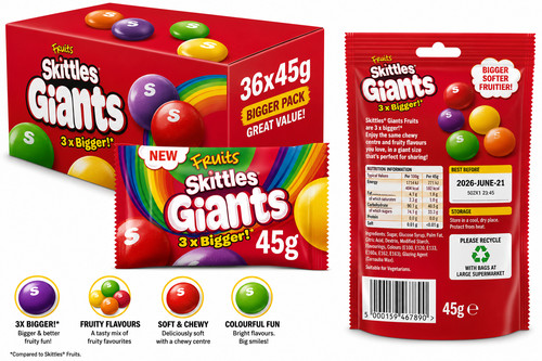 Skittles giants vegan chewy - skittles,