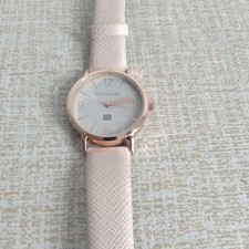 Ladies Rose Gold Guy Laroche Wrist Watch Quartz With Rose Pink Strap