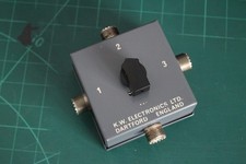 3 Way SO239 Coax Switch  K.W. ELECTRONICS LTD  DARTFORD ENGLAND