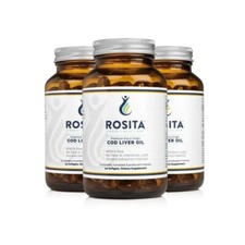 Rosita Extra Virgin Cod Liver Oil, 90 Softgels (3 Pack)