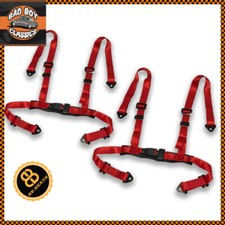 Red 4 Point Car Racing Seat