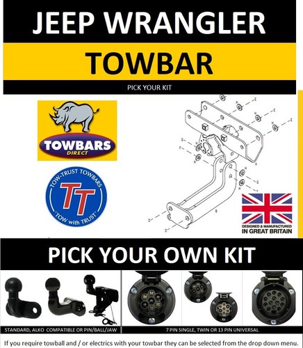 Towbar for jeep - wrangler, (jk)